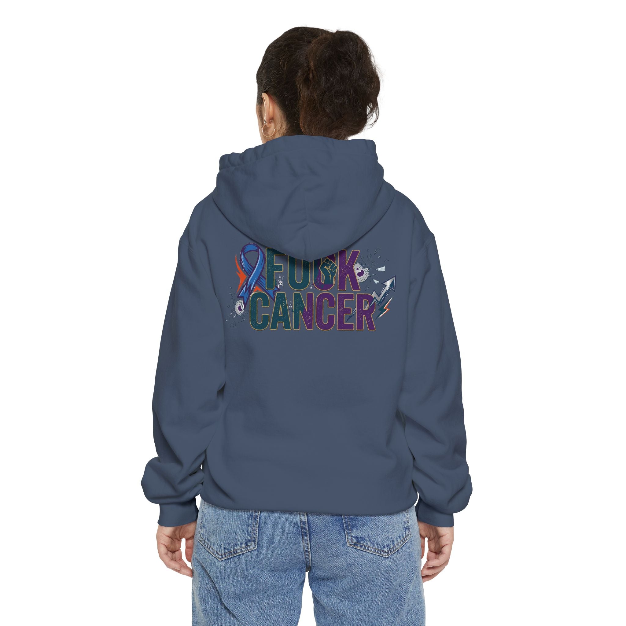 "Fuck Cancer" Garment-Dyed Hoodie