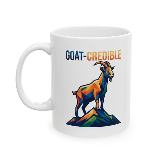 "Goat Credible" White Ceramic Mug