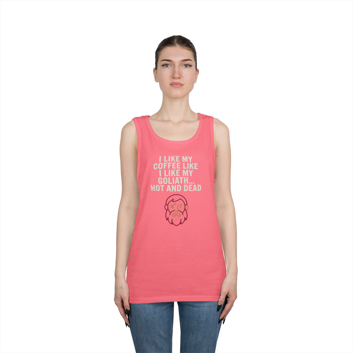 "Good Book Series Coffee Hot and Dead" Tank Top