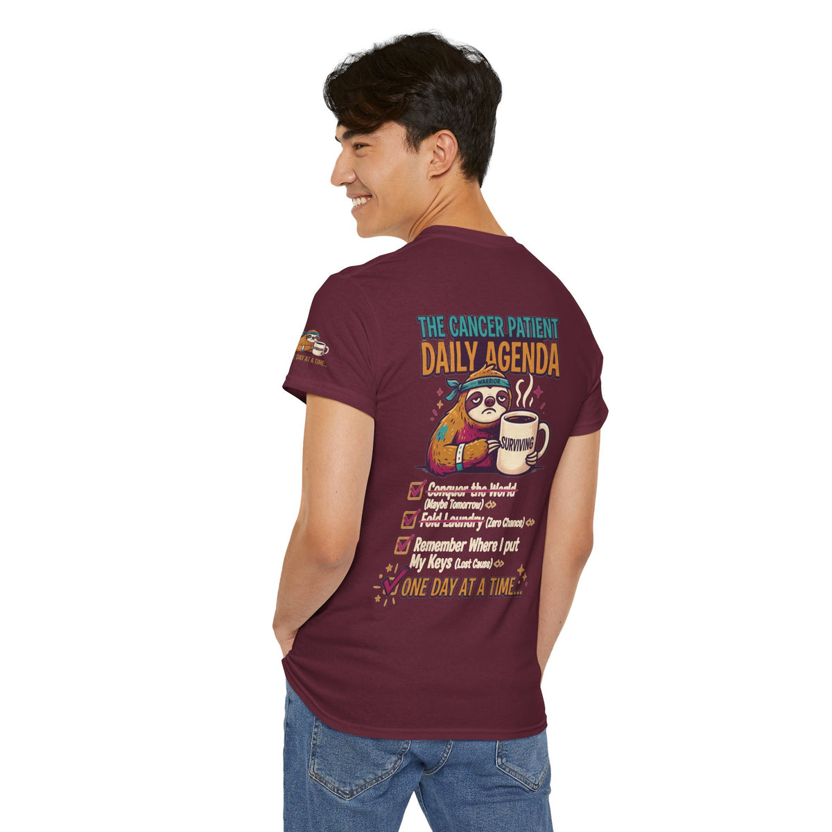 "Cancer One Day At A Time" Premium Graphic Tee