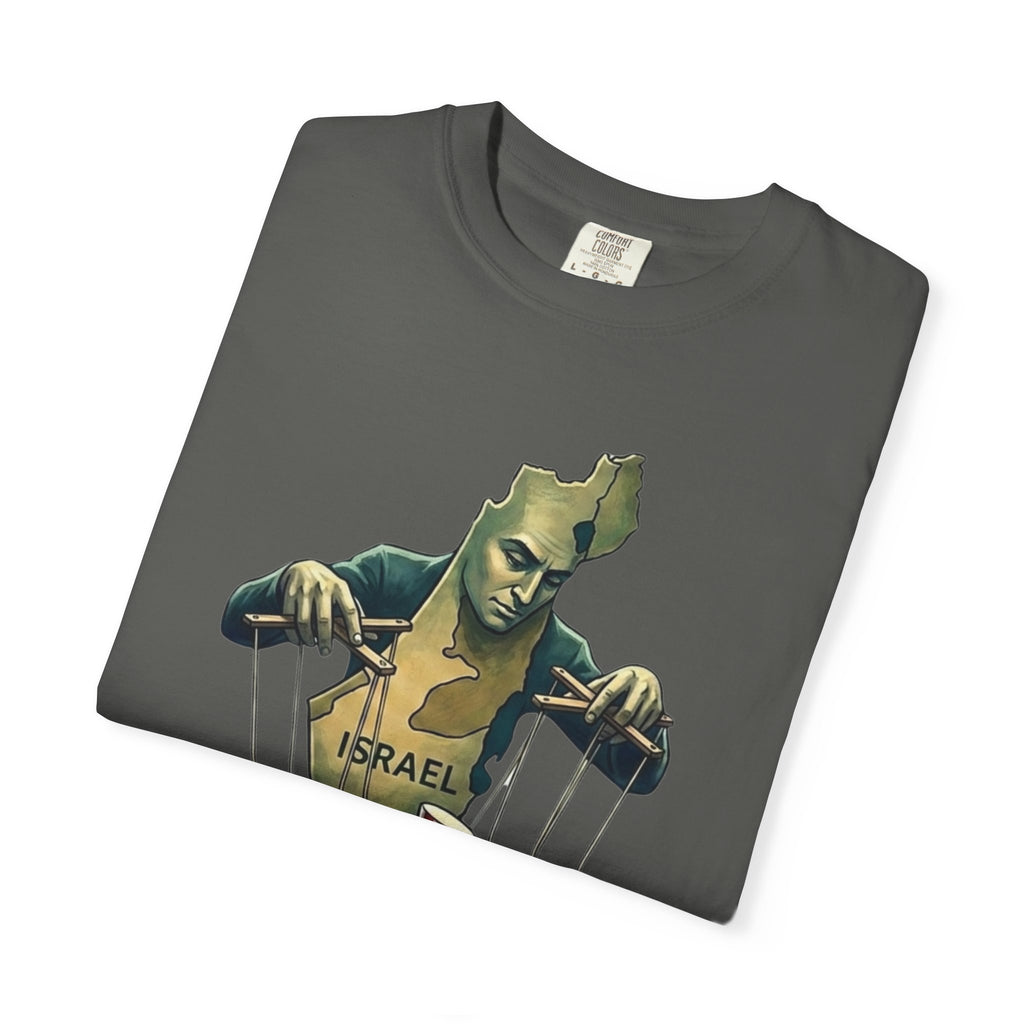 "The Global Puppet Master" Unisex Garment-Dyed T-shirt