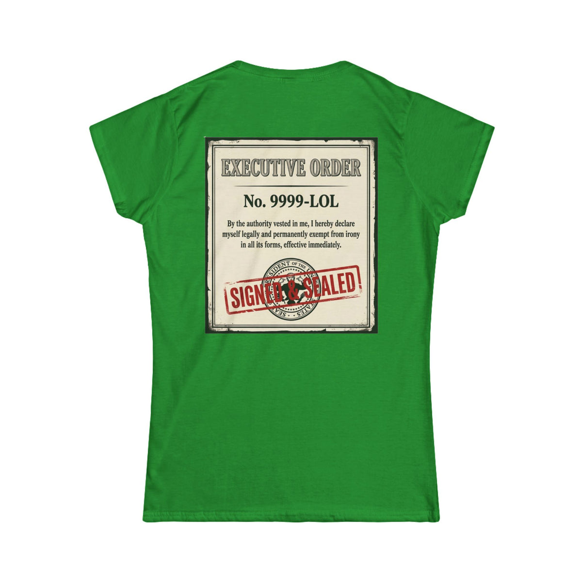 "Irony Free" Women's Tee