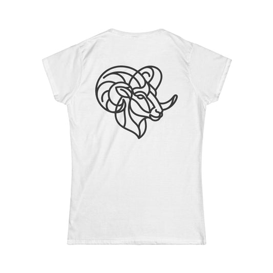 "Aries The Minimalist Ram" Women's Tee