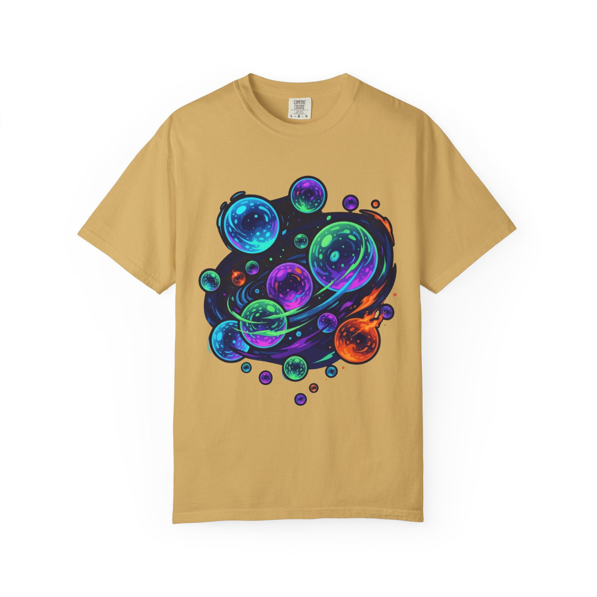 Color: Mustard | MinMin Lights (Australian Folklore) Unisex Garment-Dyed Tee