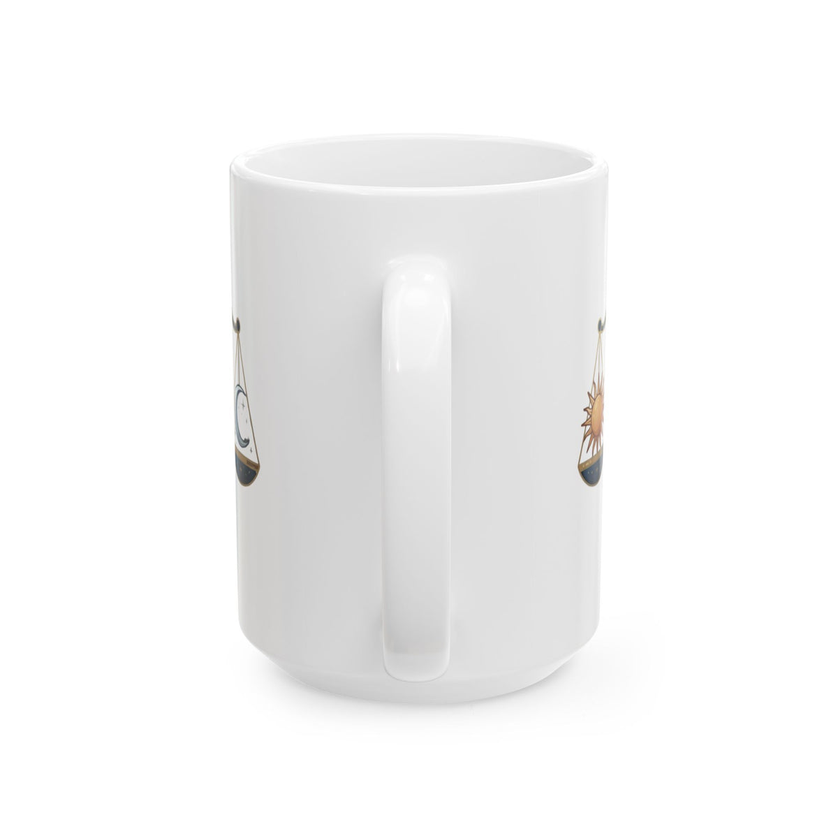 "Libra The Balanced Scales" White Ceramic Mug