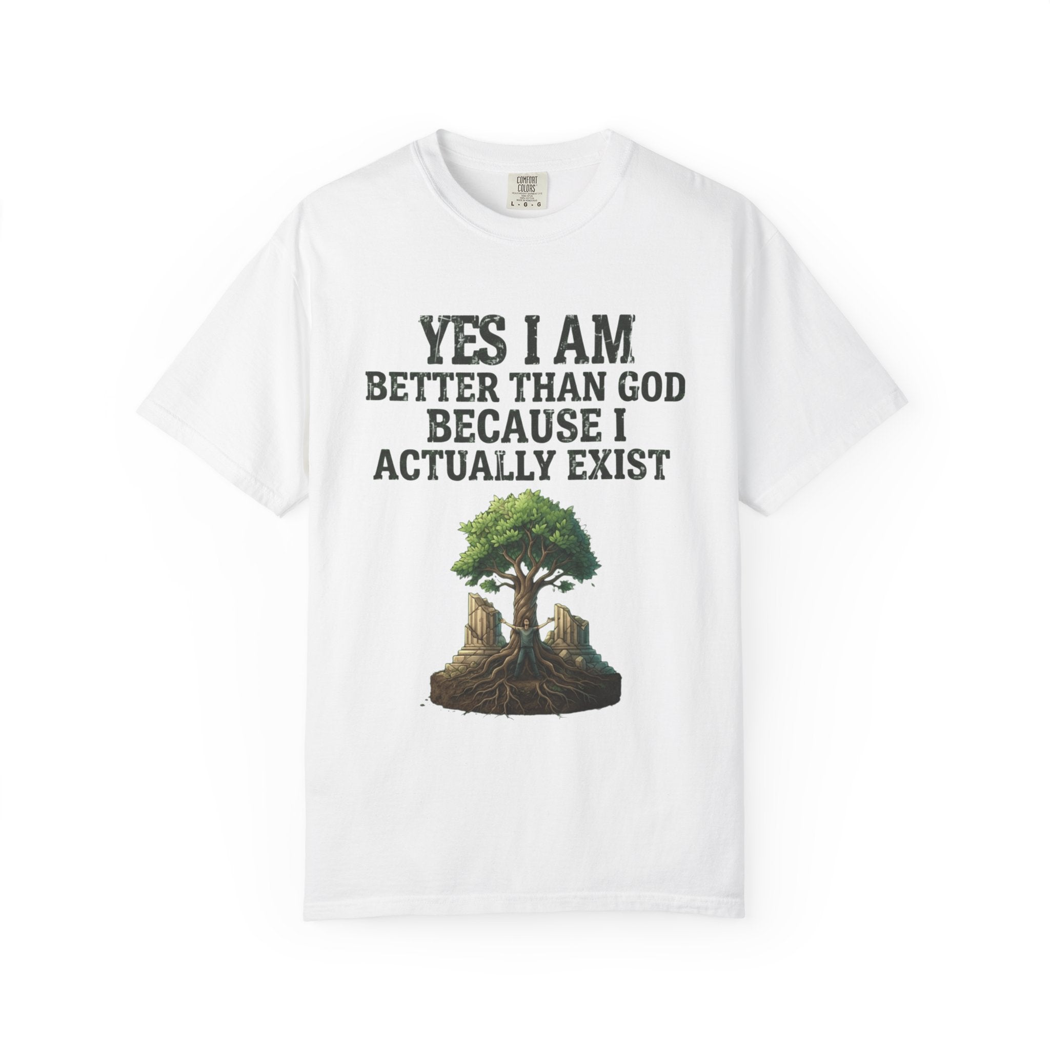 "I Exist" Unisex Garment-Dyed Tee