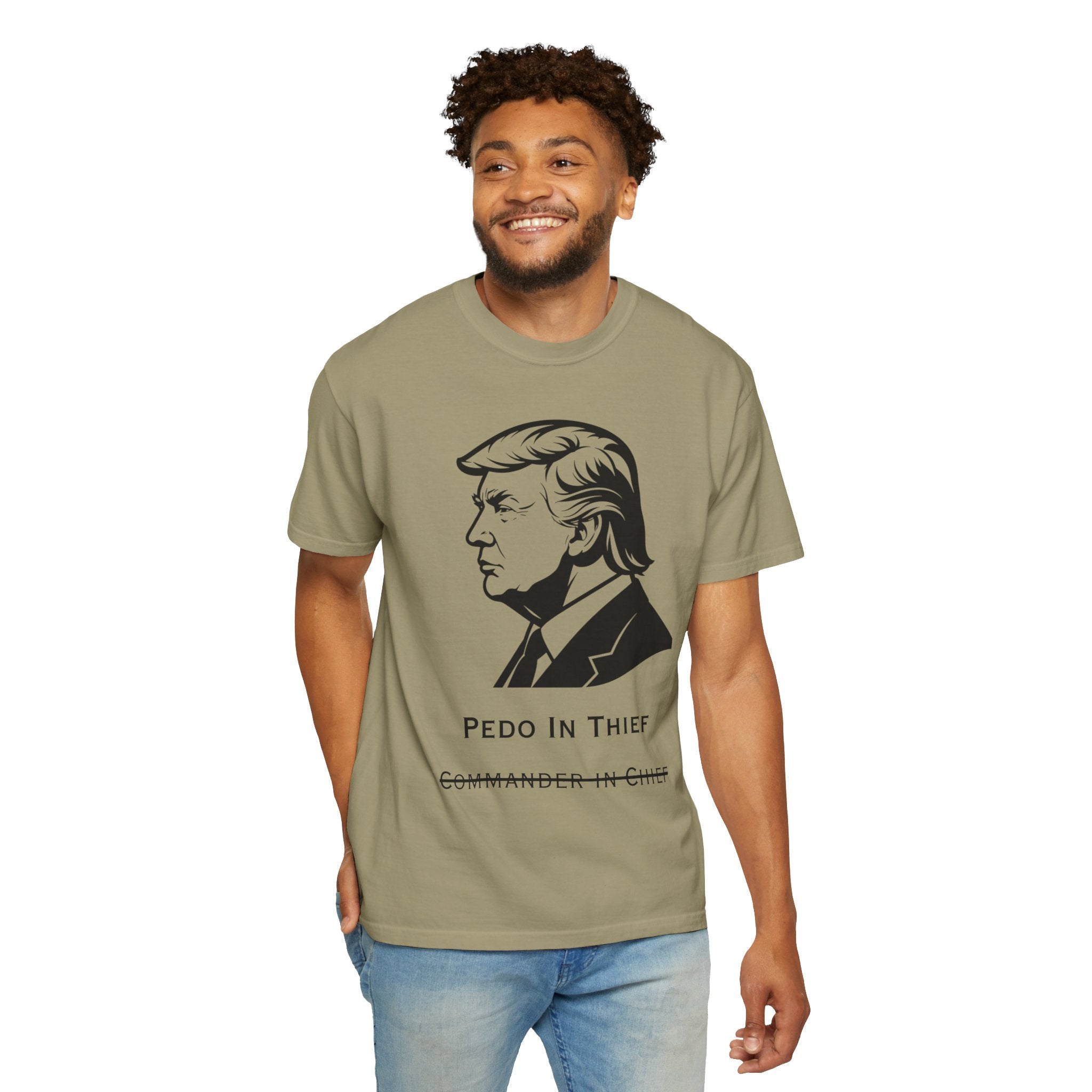 Pedo in Thief | Garment-Dyed Tee — AttitudeShirts
