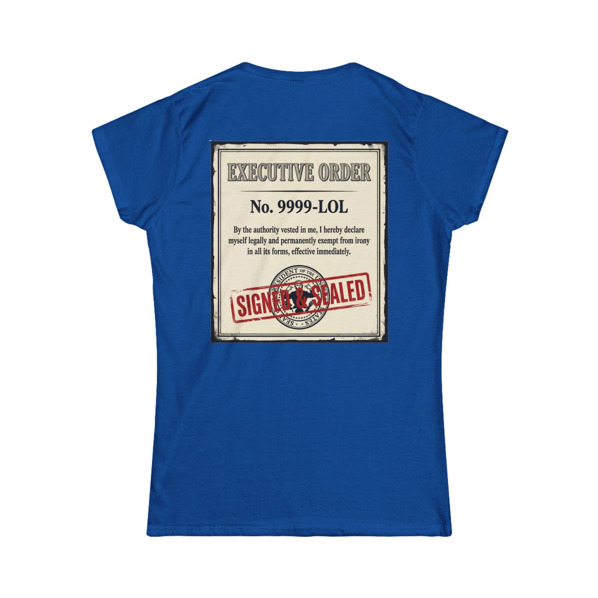"Irony Free" Women's Tee
