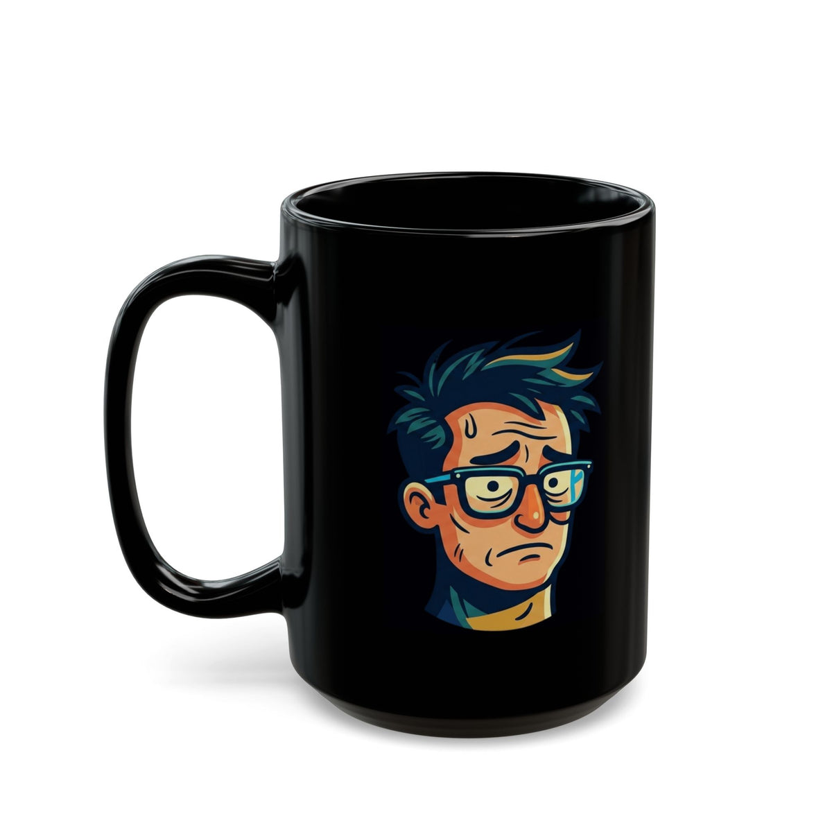 "Responsible Adult Costume" Black Ceramic Mug — Graphic