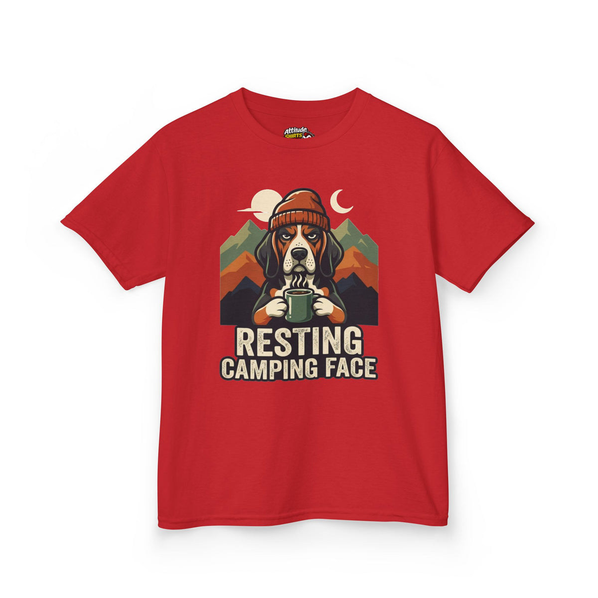 "Resting Camping Face" Kids Tee