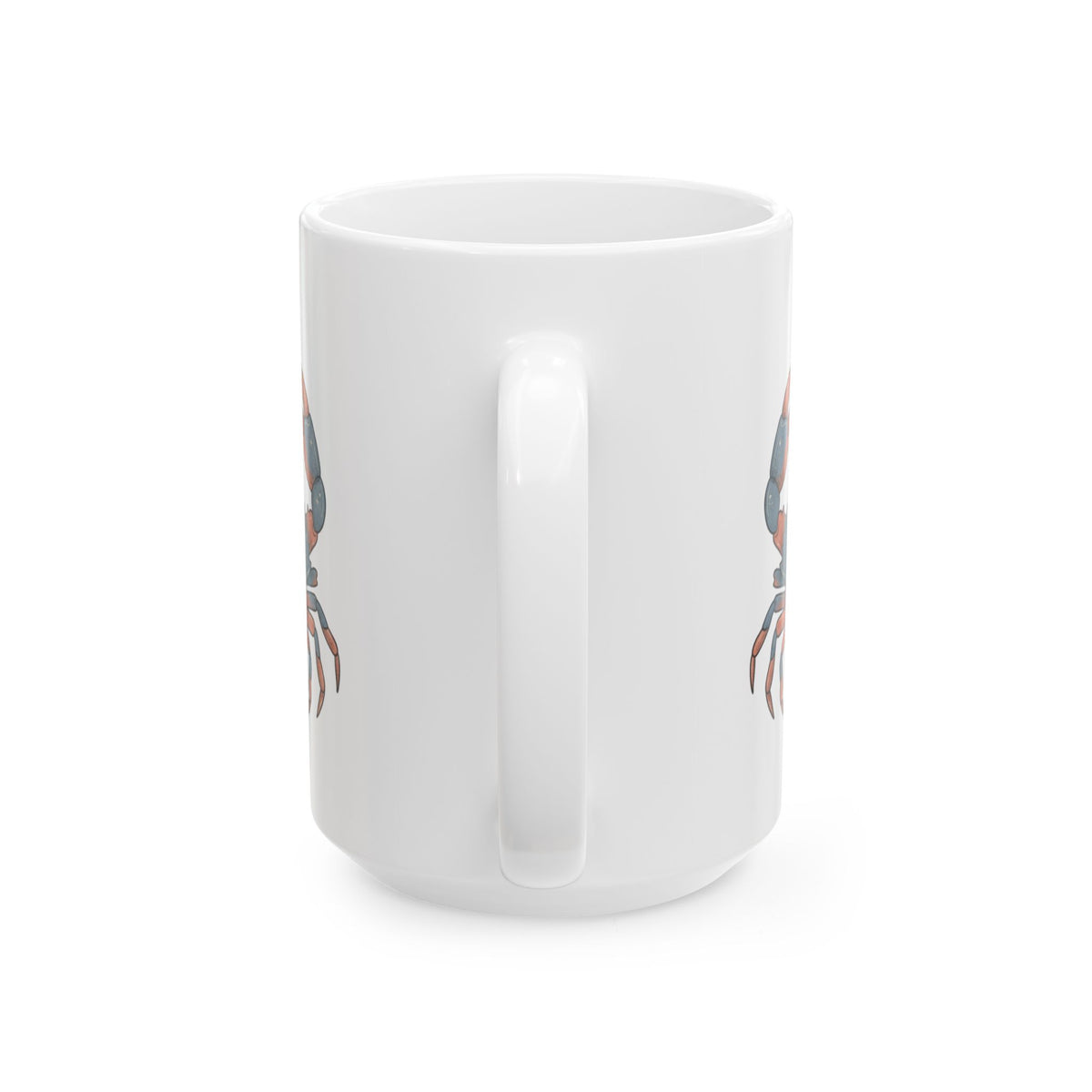 "Cancer The Moon Child Crab" White Ceramic Mug — Graphic