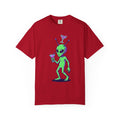 "Drunk Alien" Unisex Garment-Dyed Tee