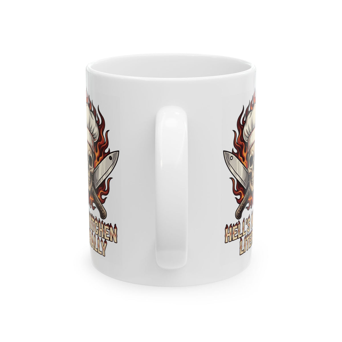"Hell's Kitchen Literally" White Ceramic Mug
