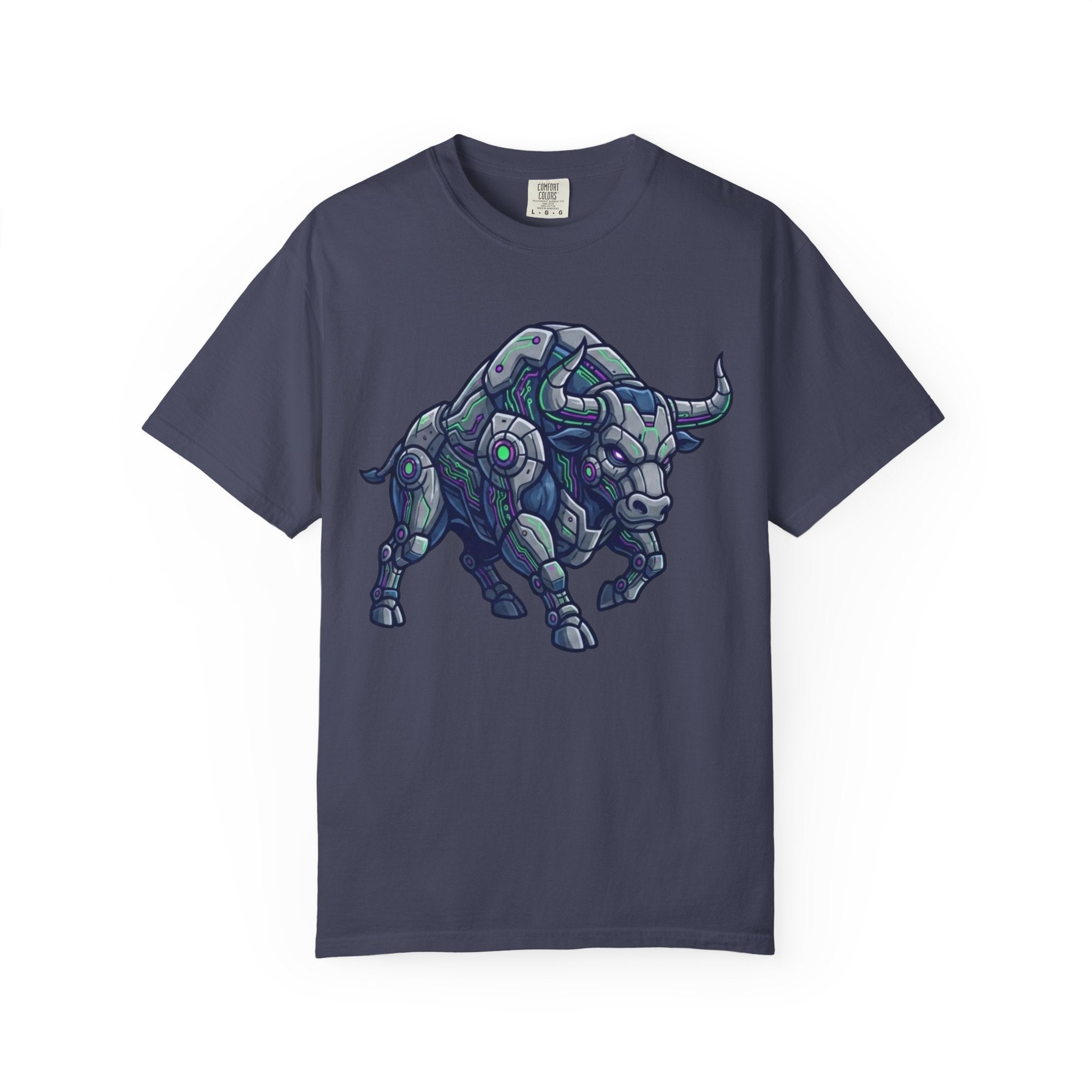 "Cyber Bull" Unisex Garment-Dyed Tee