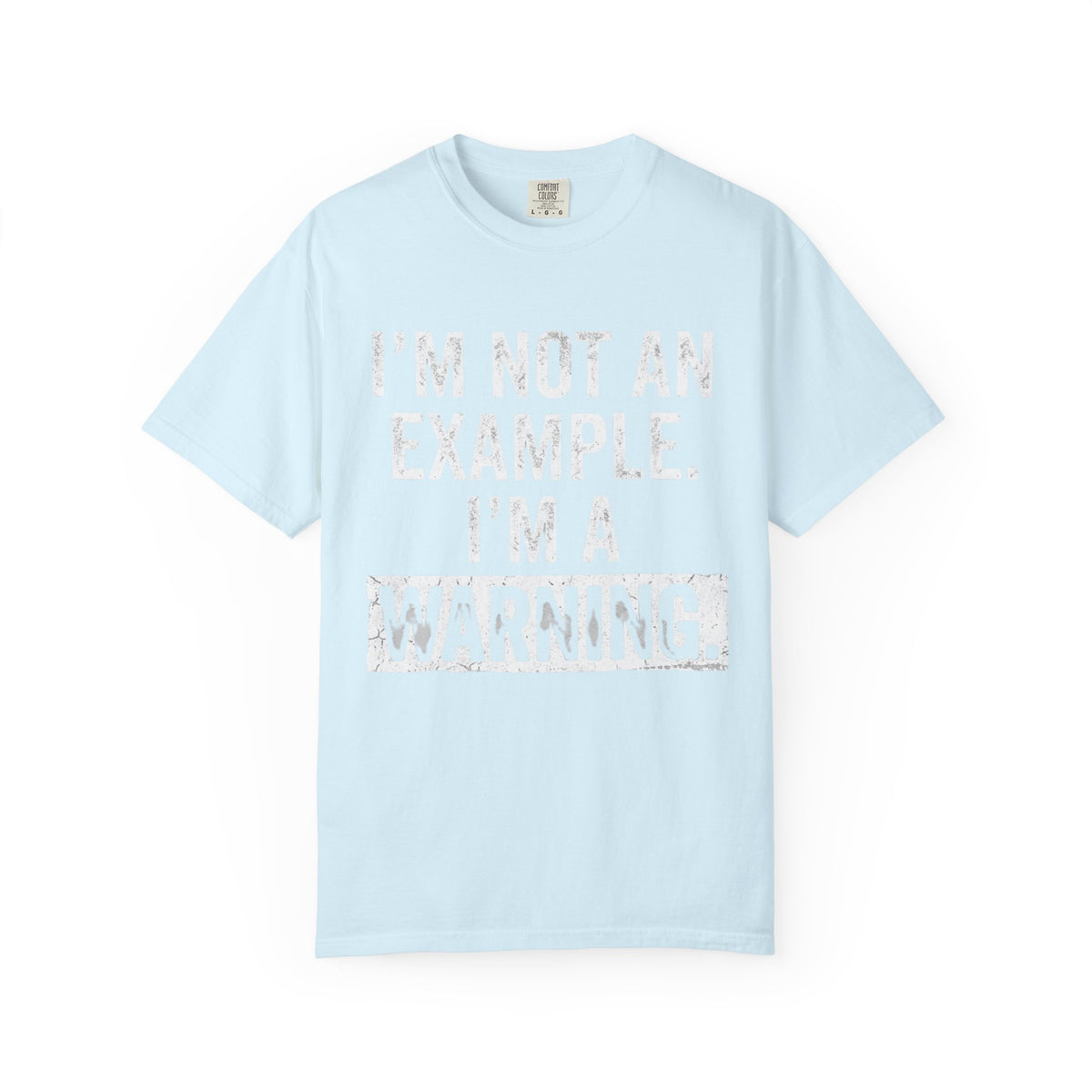 Color: Chambray | I'm Not An Example Unisex Garment-Dyed Tee