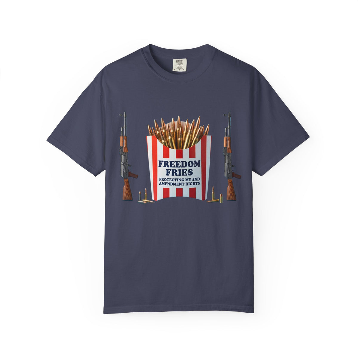 Color: Denim | Freedom Fries Unisex Garment-Dyed Tee