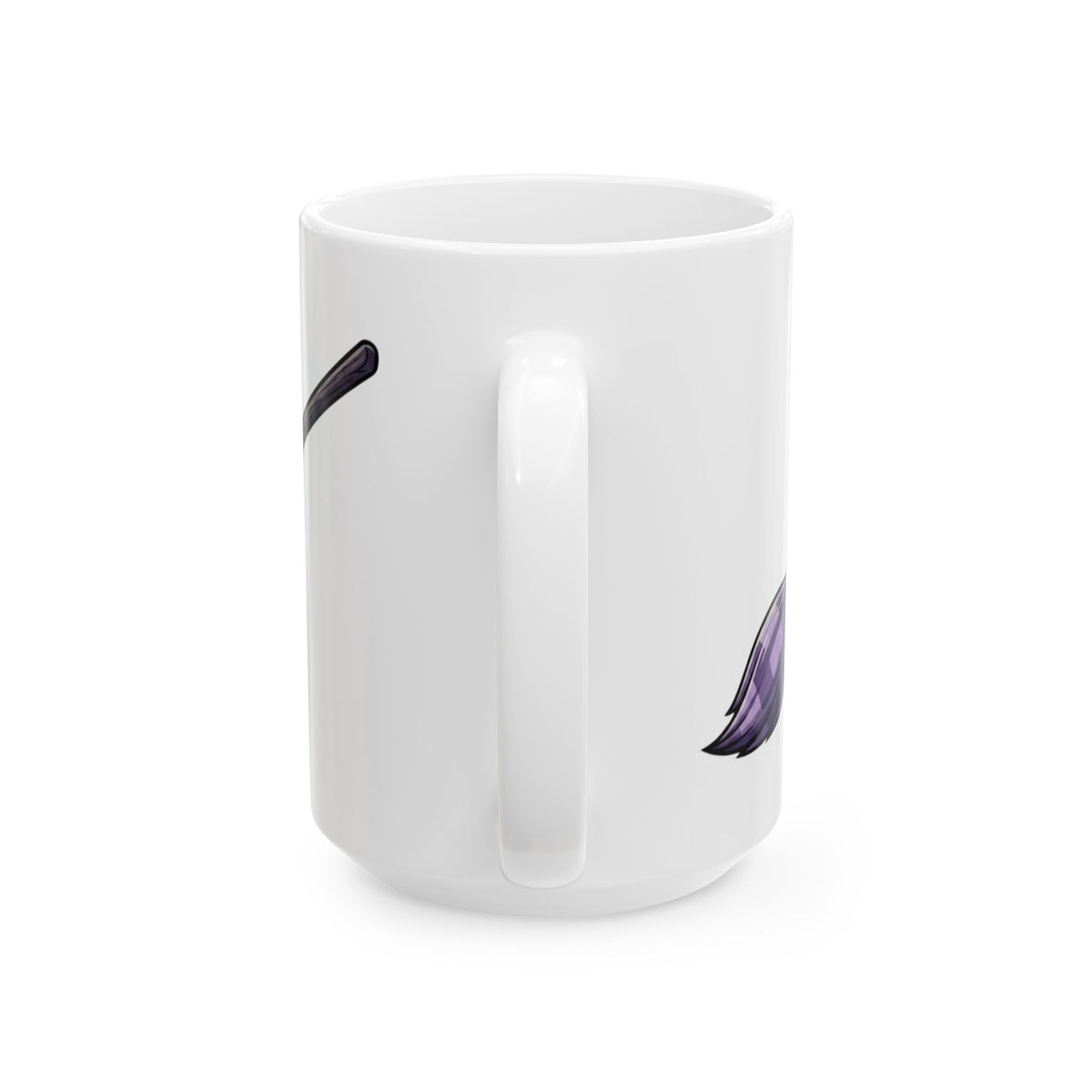 "Wanna See My Broomstick" White Ceramic Mug — Graphic
