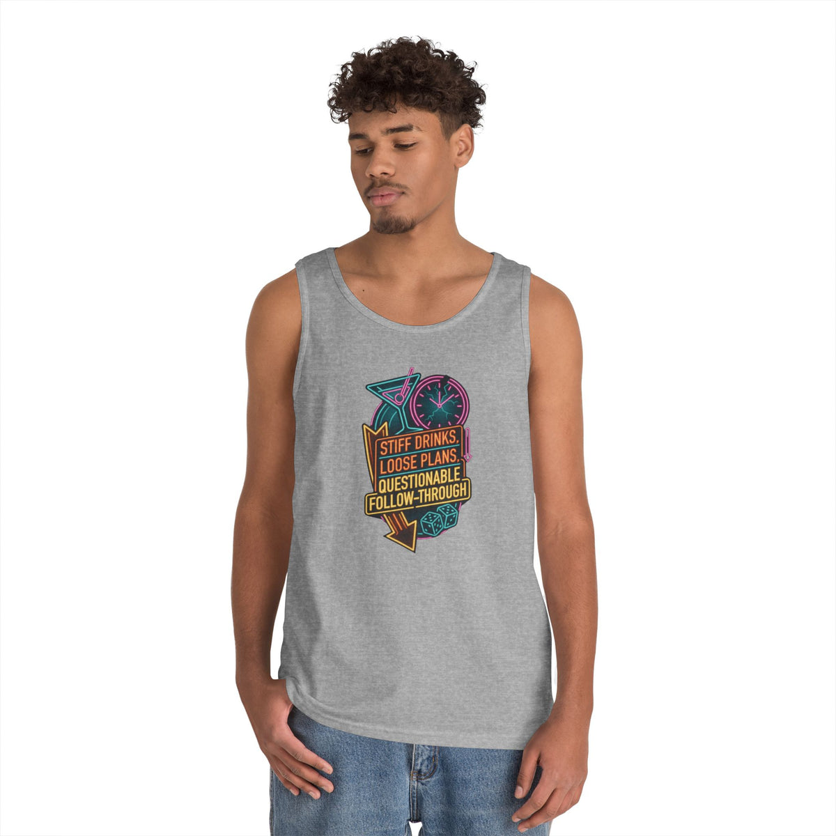 "Stiff Drinks Loose Plans" Tank Top