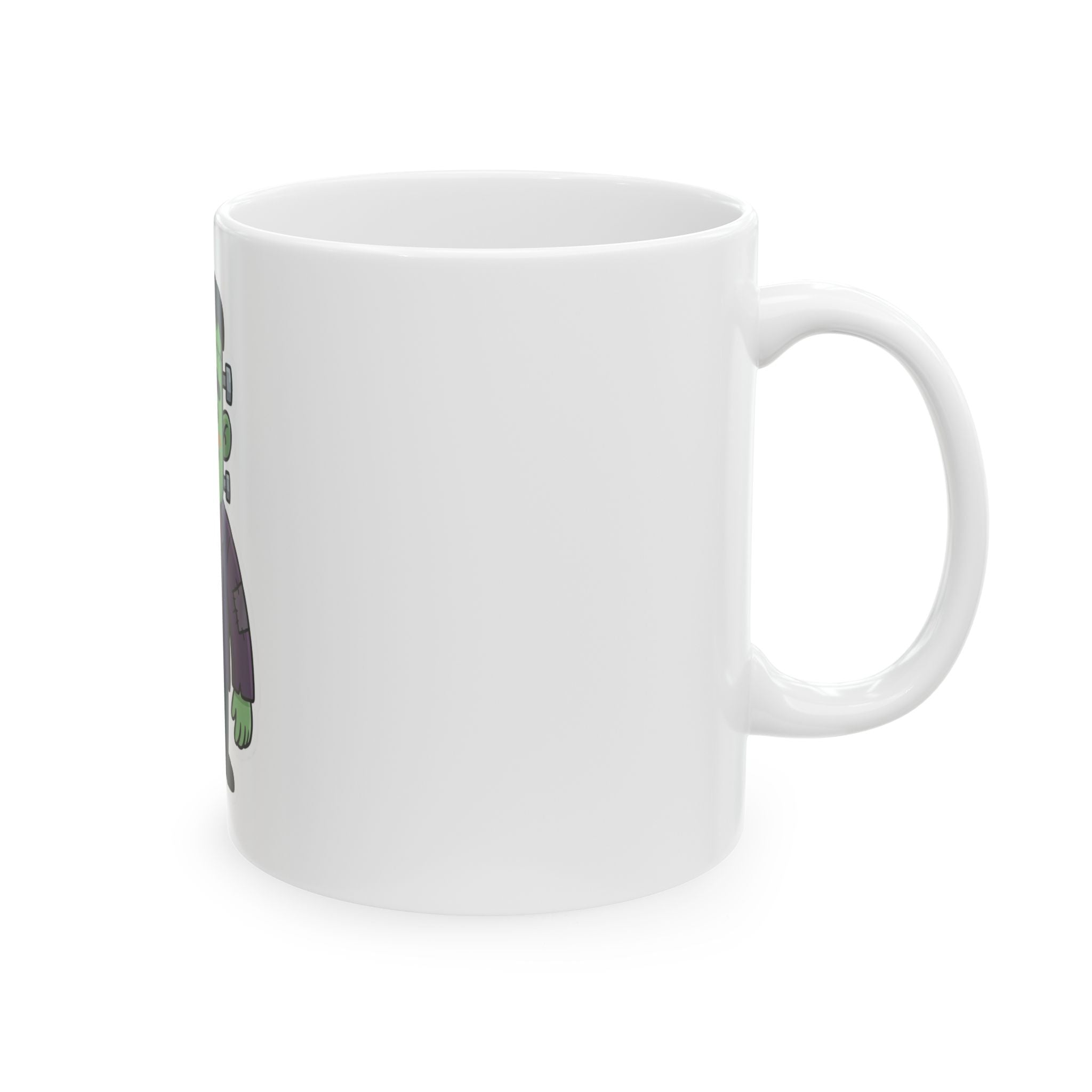 "Frankenstein" White Ceramic Mug