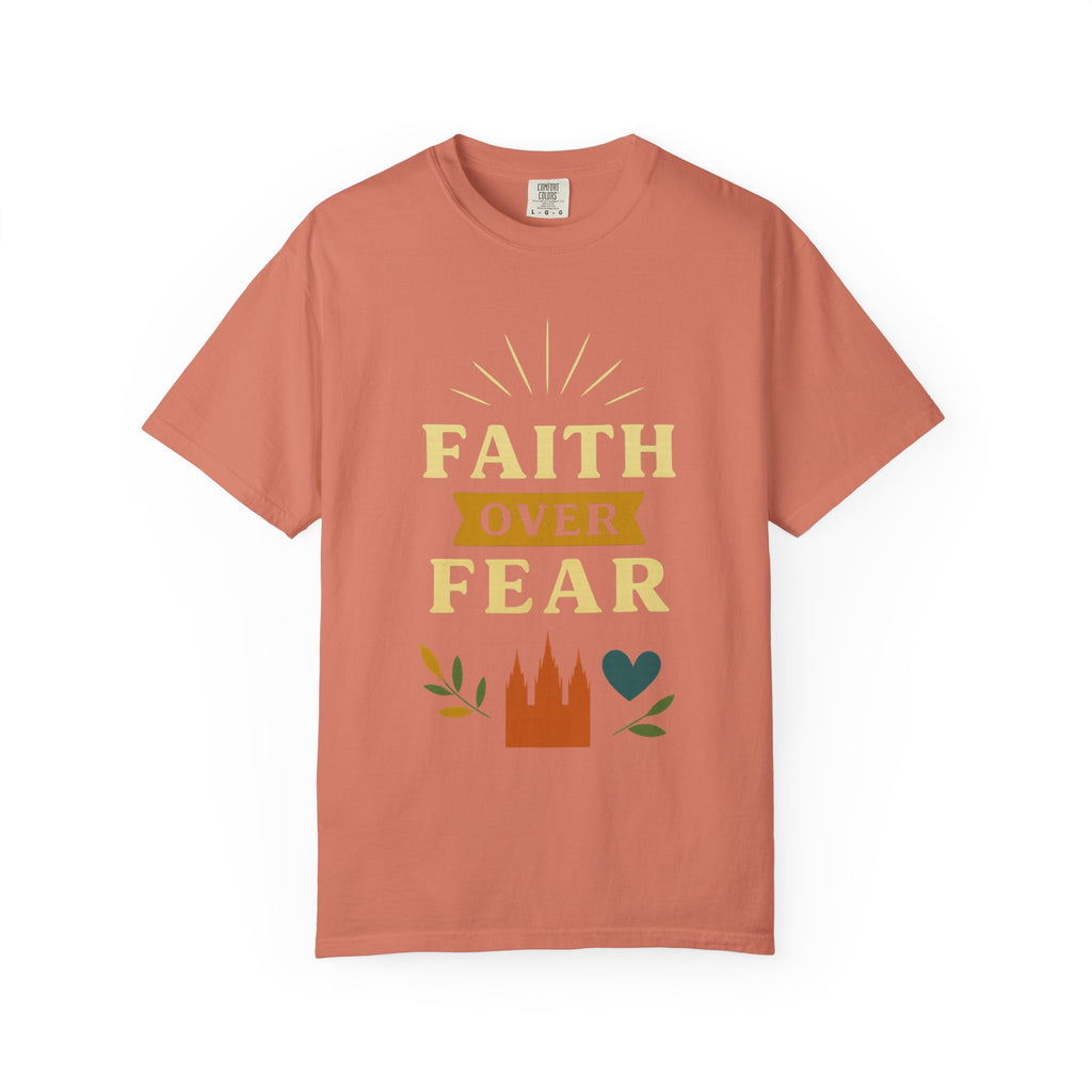 "Faith Over Fear-2" Unisex Garment-Dyed T-shirt