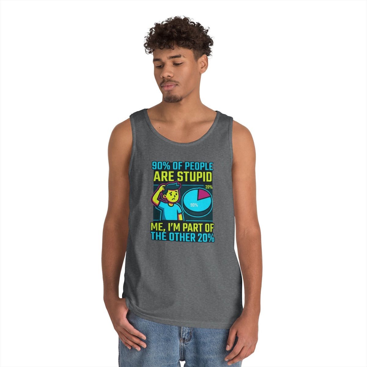 "90% Of People Are Stupid" Tank Top