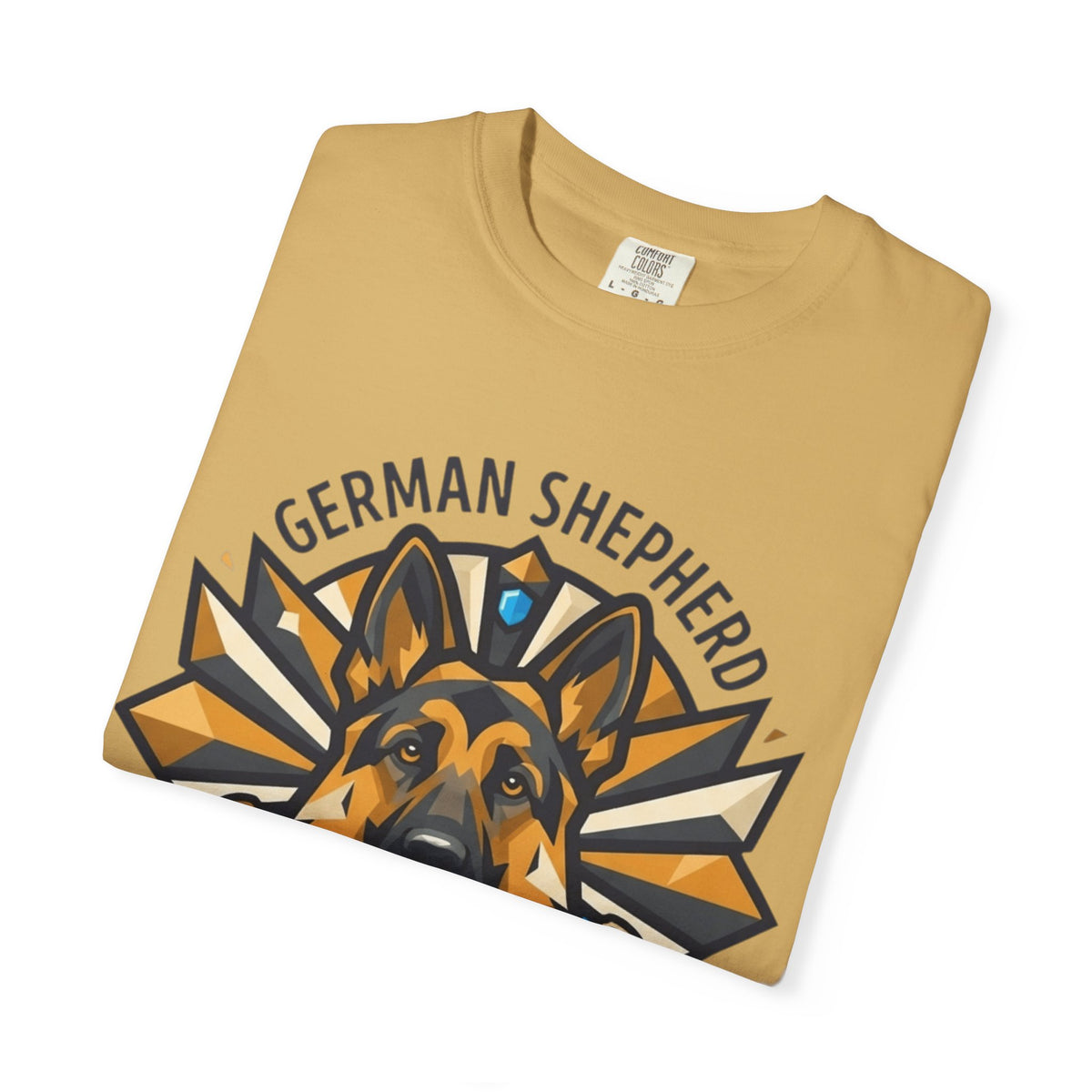 "German Shepherd Guardian Loyal Brave" Unisex Garment-Dyed Tee