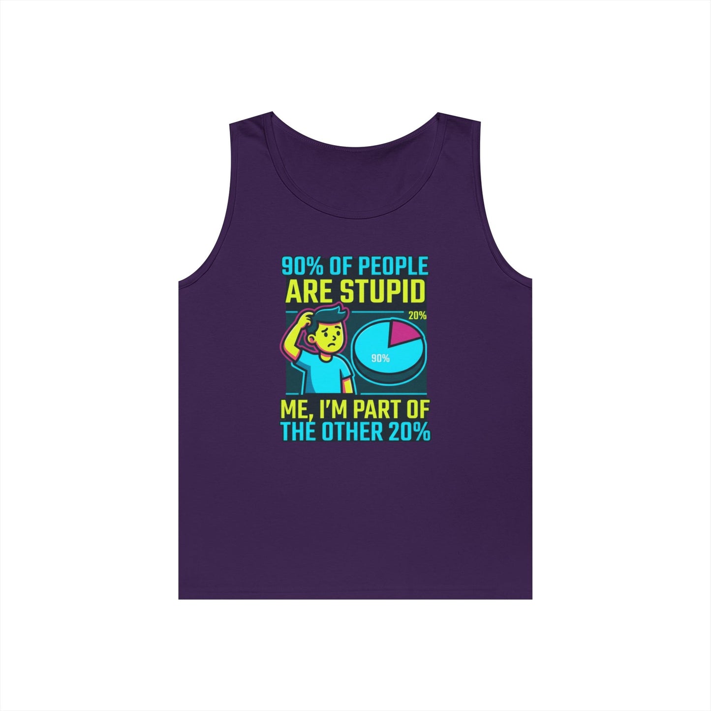 "90% Of People Are Stupid" Tank Top