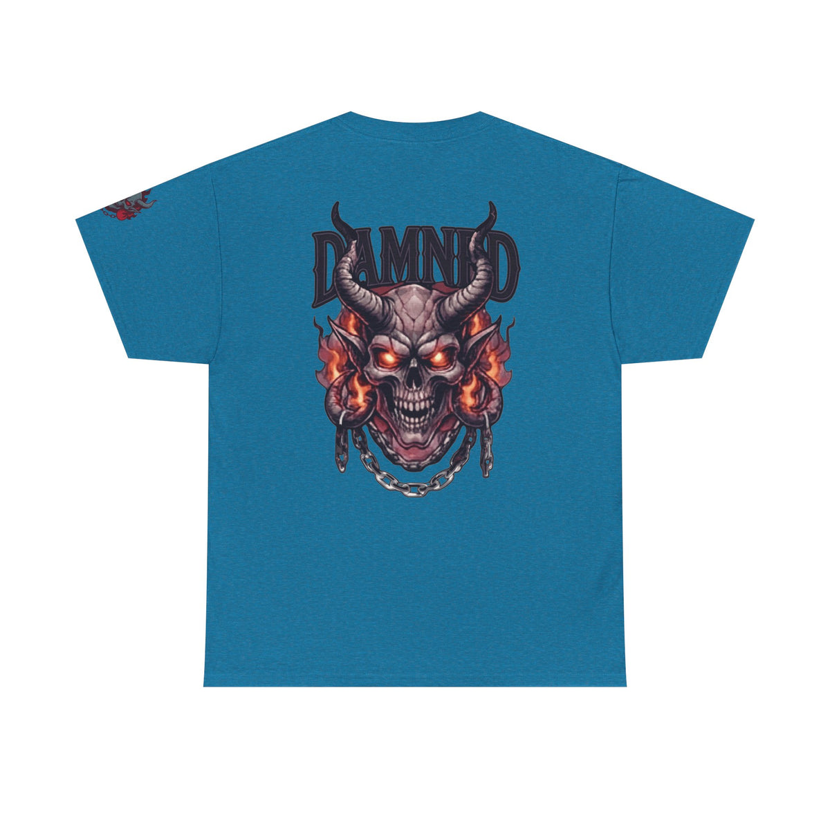 Color: Antique Sapphire | Damned Premium Graphic Tee
