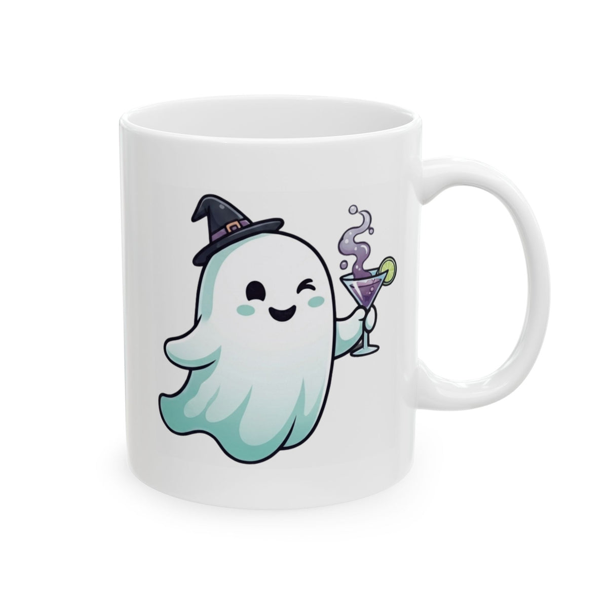 "I'm Here For The Boos" White Ceramic Mug — Graphic