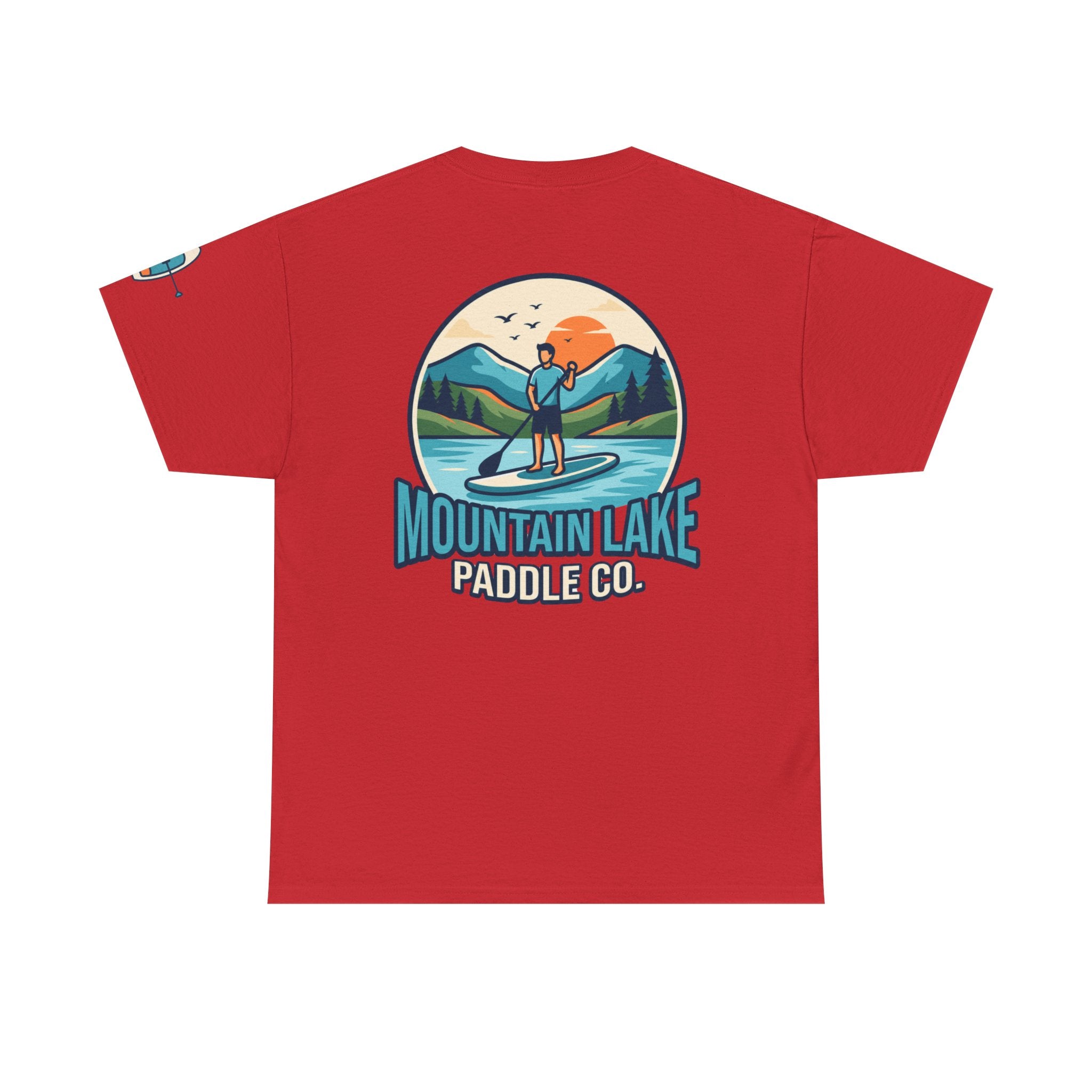 "Mountain Lake Paddle Board" Premium Graphic Tee