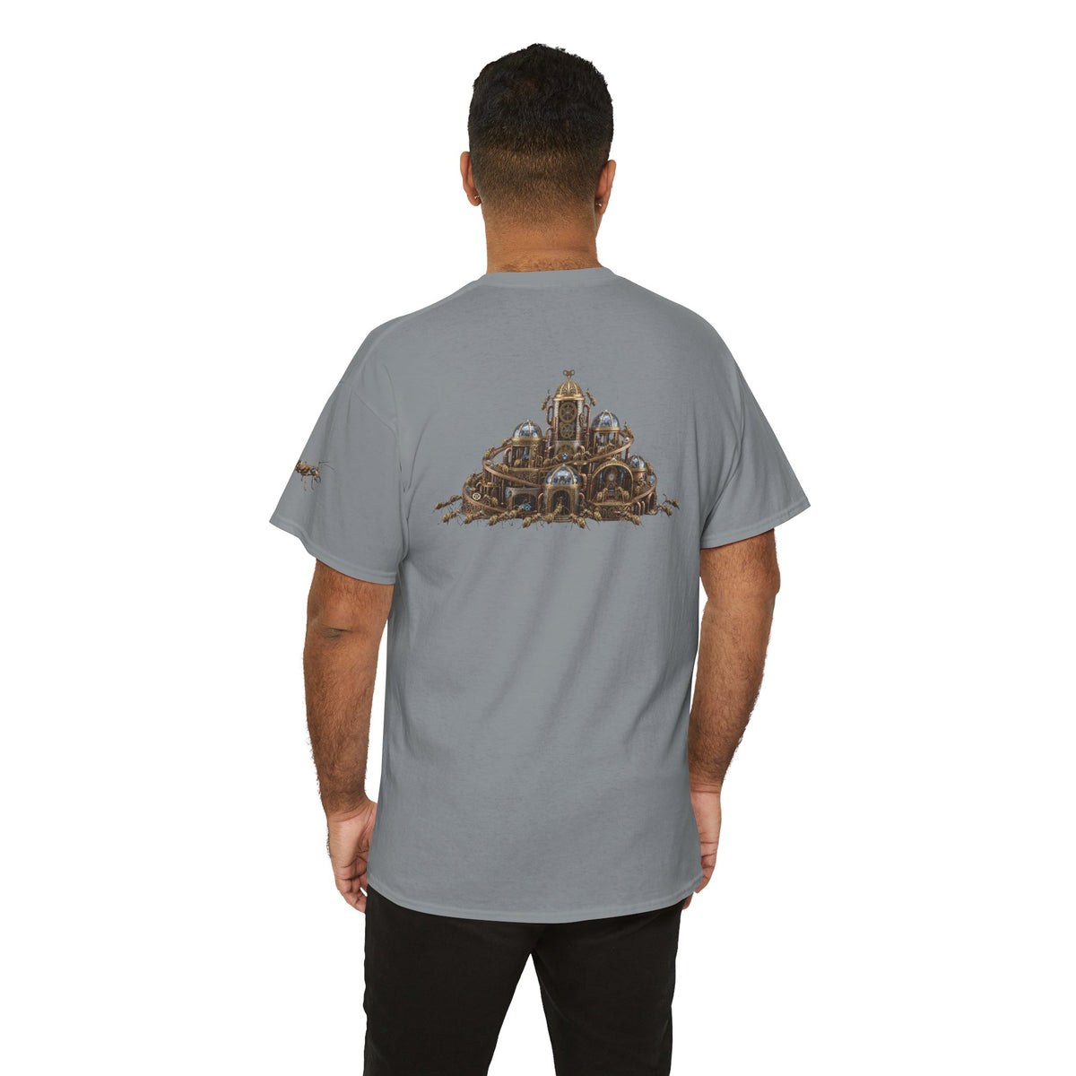 Color: Gravel | Cyber Ants Premium Graphic Tee