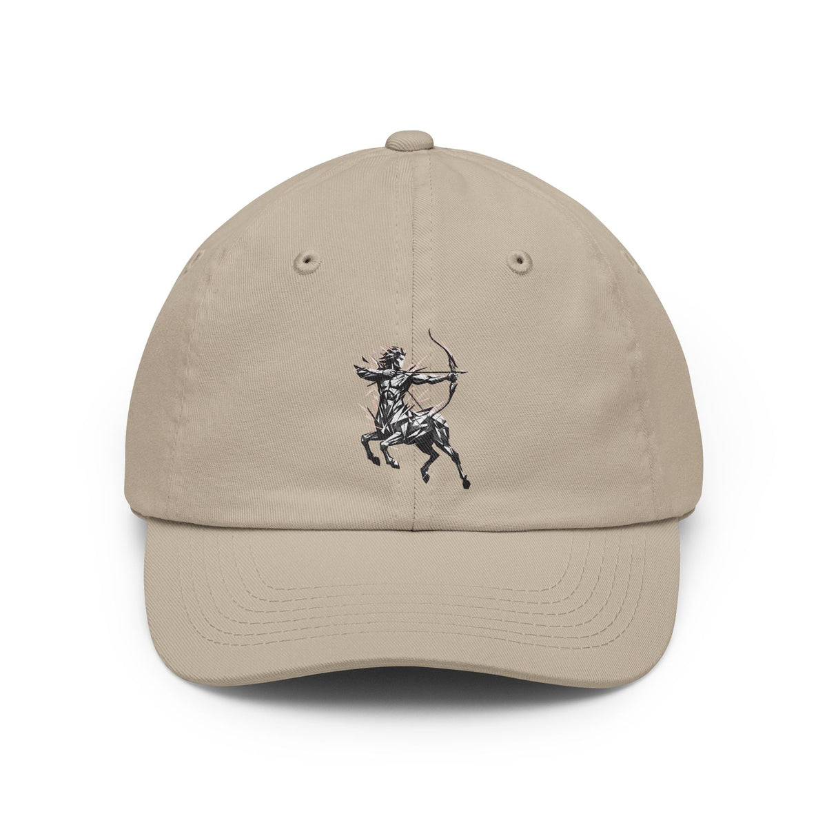 Color: Stone | Sagittarius The Archer Centaur Dad Hat — Graphic