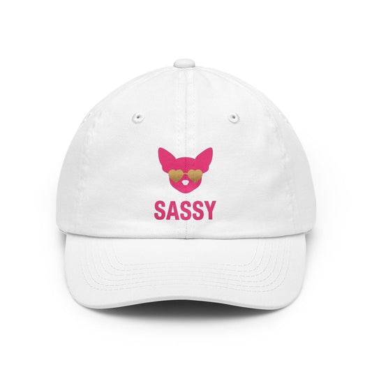 Color: White | Sassy Since Birth Dad Hat