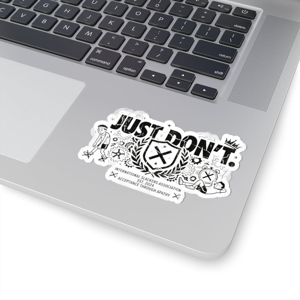 The Anti-Motivational Manifesto | Kiss-Cut Sticker — AttitudeShirts