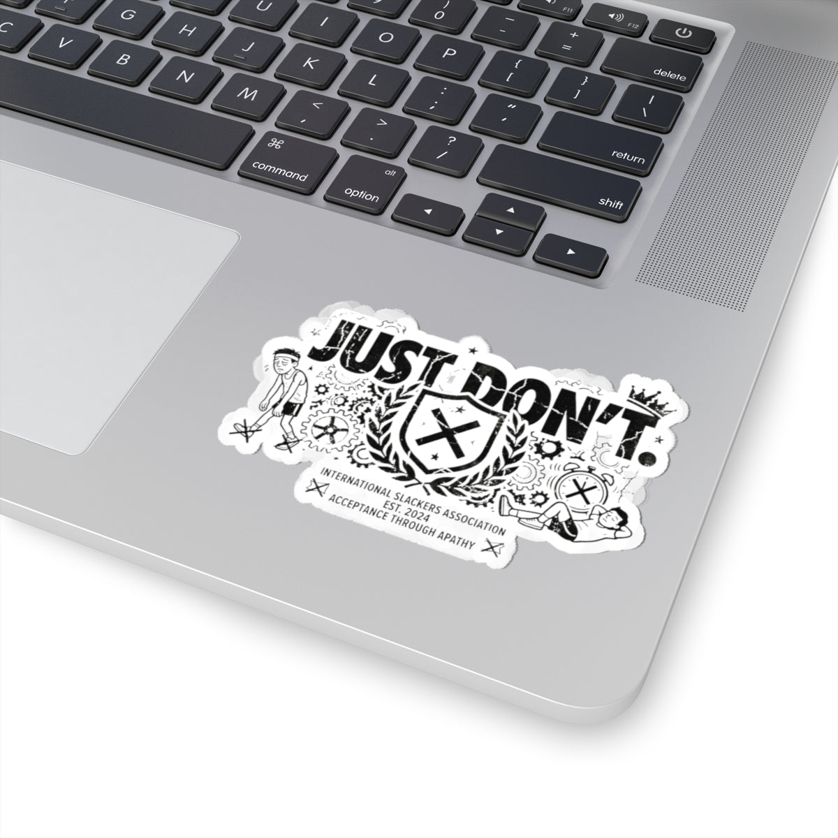 The Anti-Motivational Manifesto | Kiss-Cut Sticker — AttitudeShirts