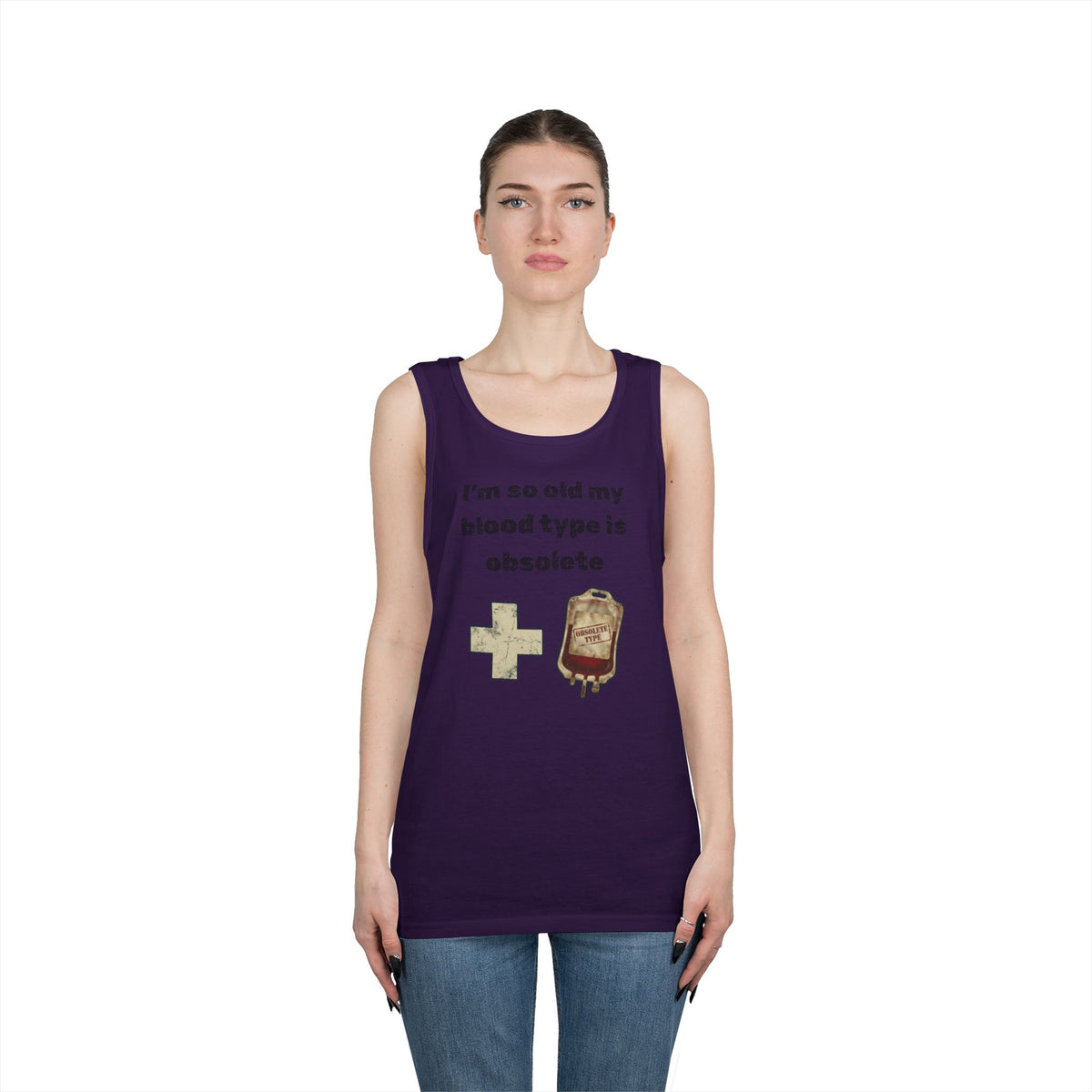 Color: Purple | Blood Type Tank Top