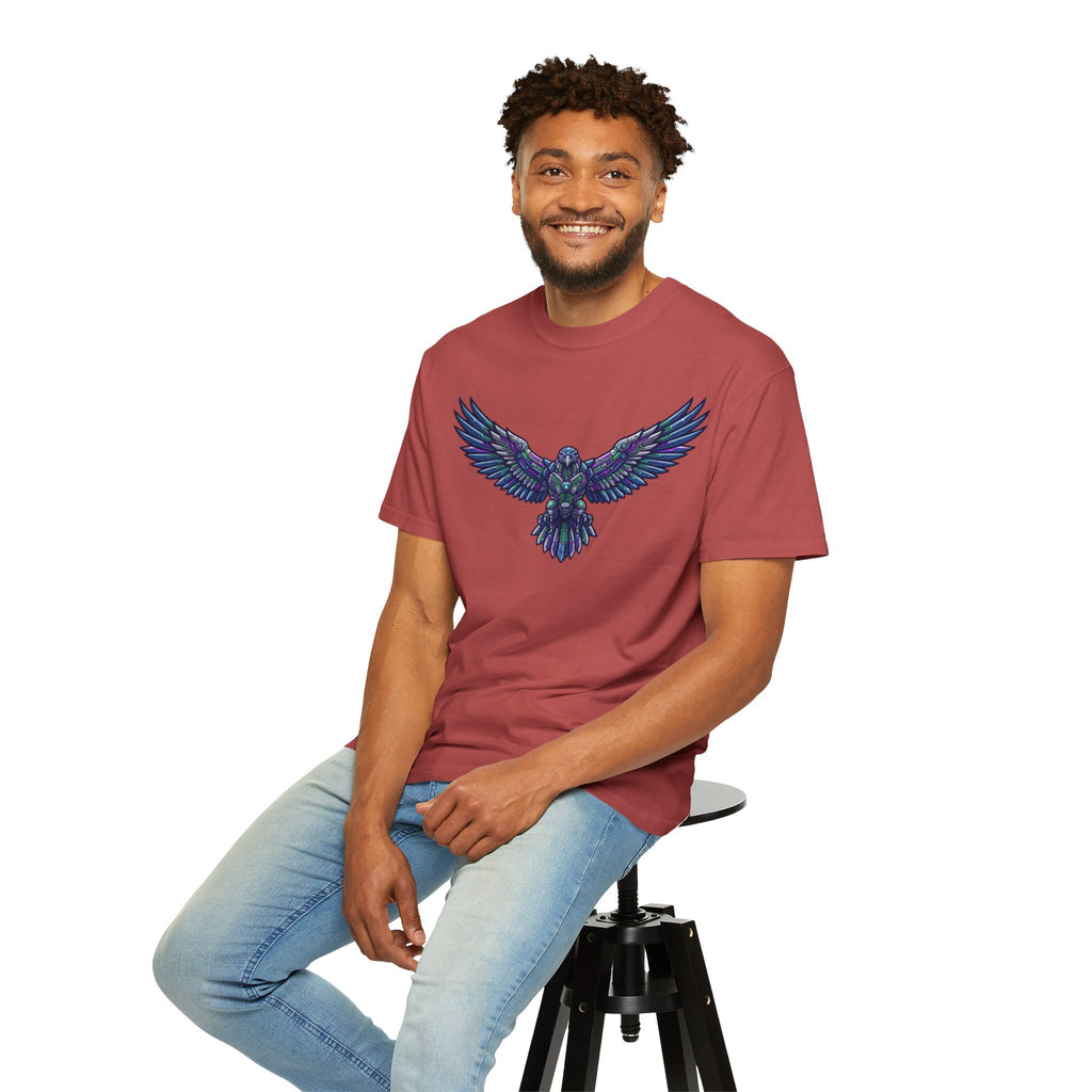 "Cyber Falcon" Unisex Garment-Dyed Tee