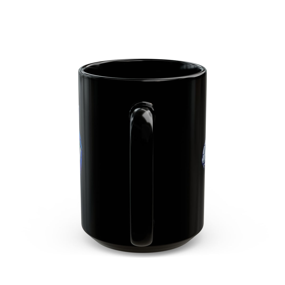 "Cyber Moose" Black Ceramic Mug — Graphic