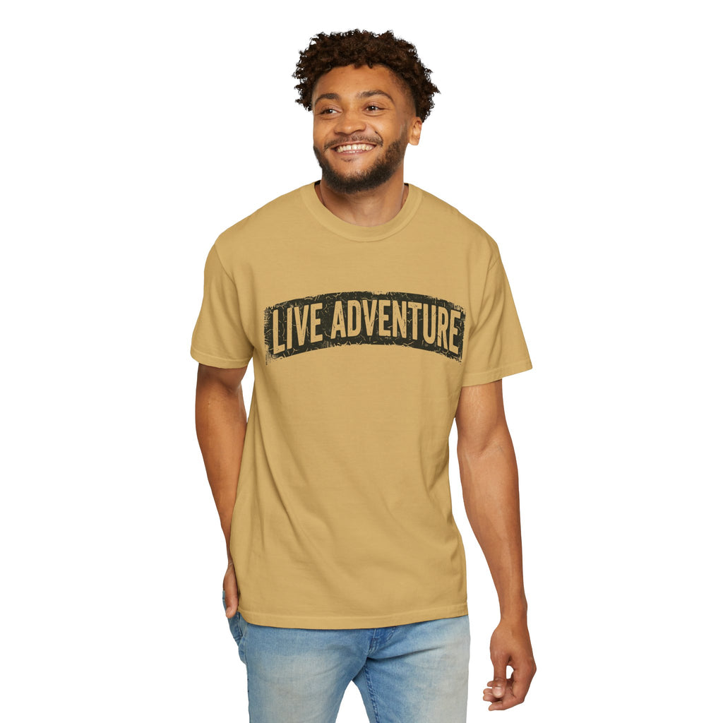 "Live Adventure" Unisex Garment-Dyed Tee