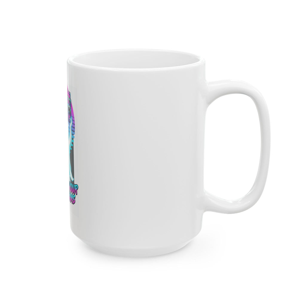 "Haunting Your Ex's Dreams" White Ceramic Mug