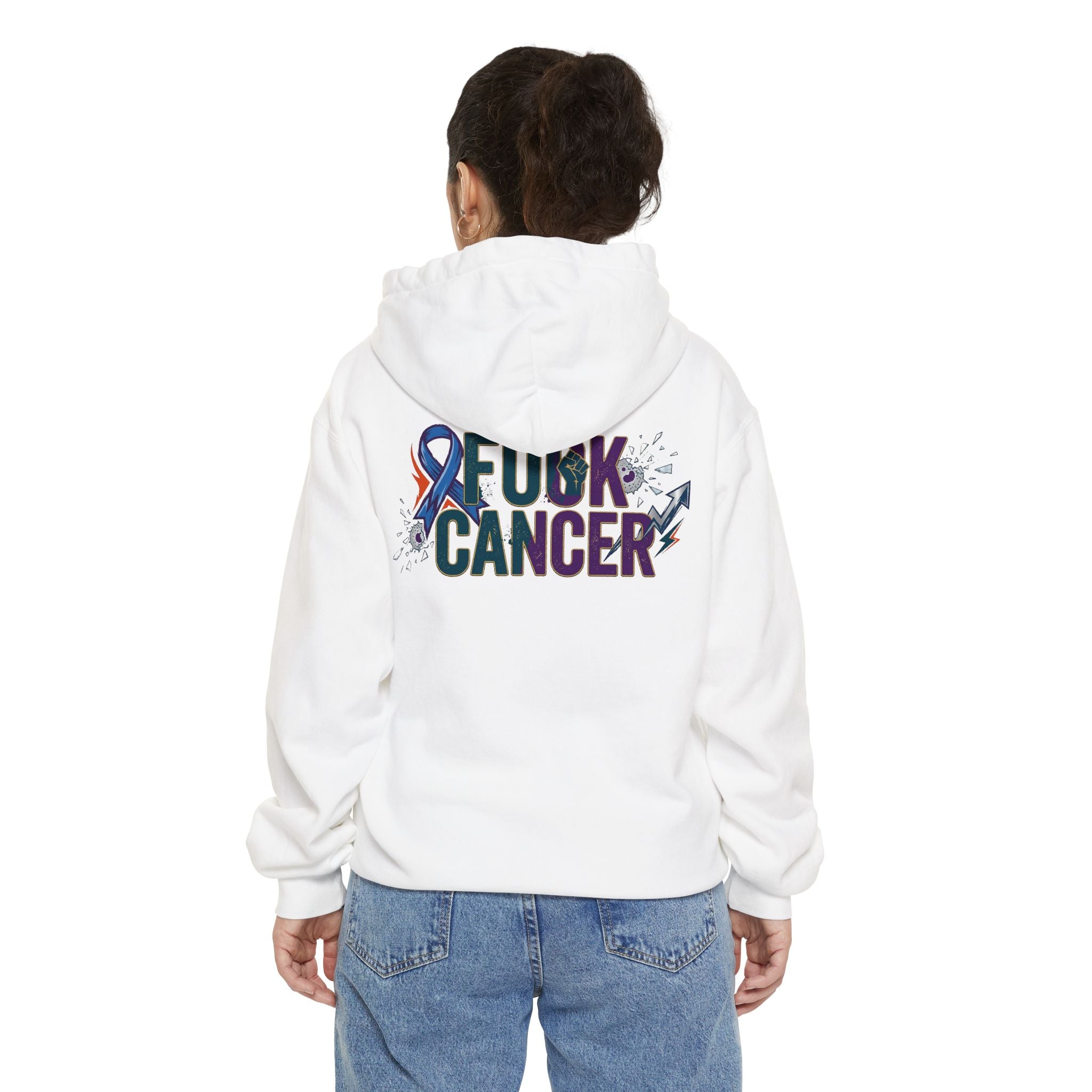 "Fuck Cancer" Garment-Dyed Hoodie