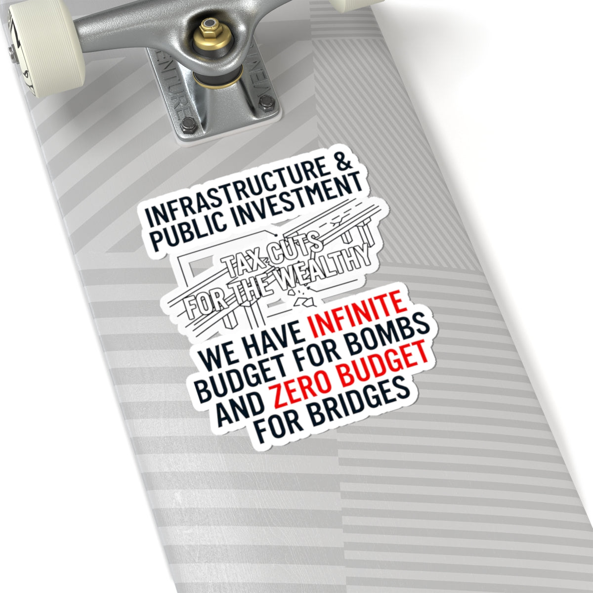 "Protest Series - Fix The Roads" Sticker — Main