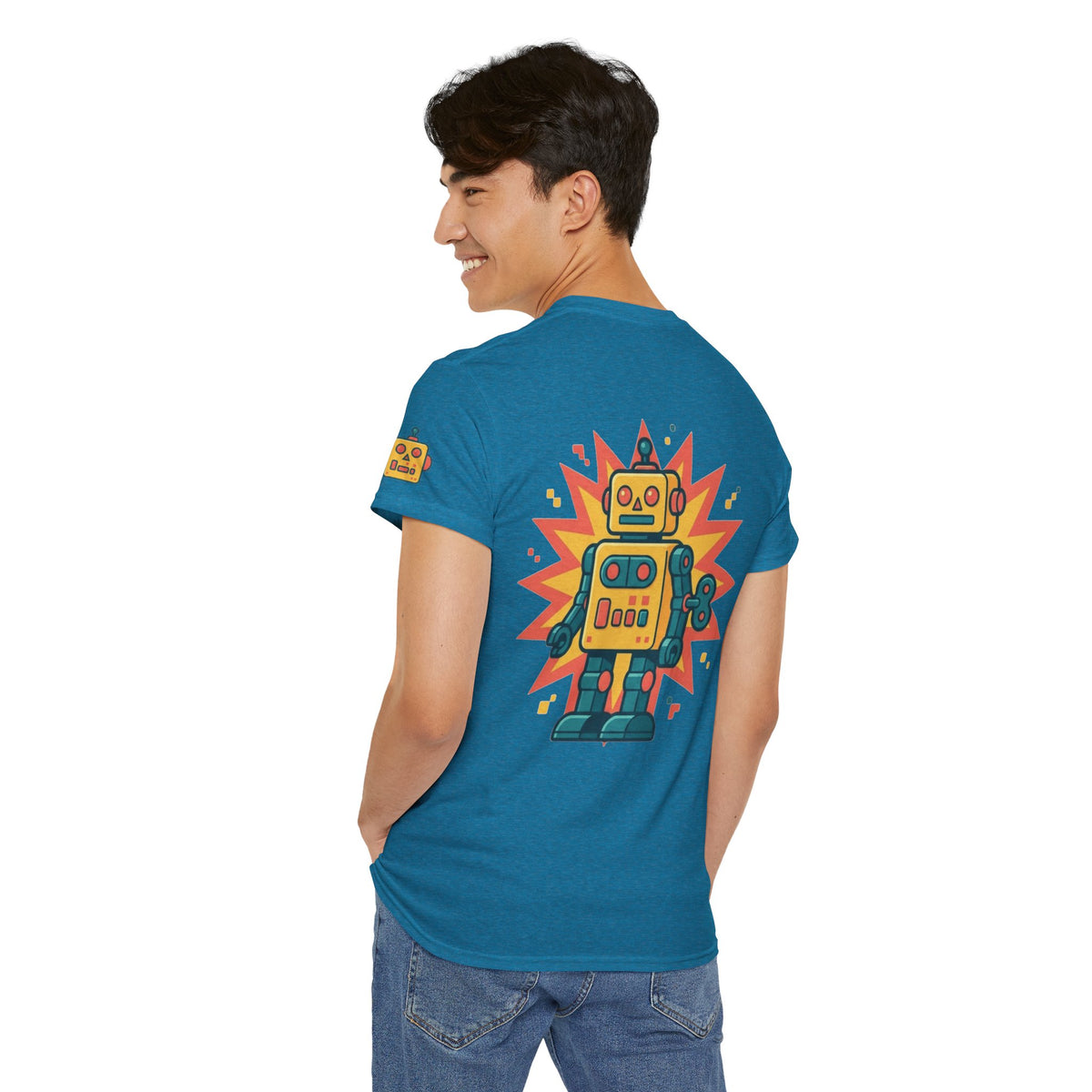 Color: Antique Sapphire | Toy Robot Premium Graphic Tee