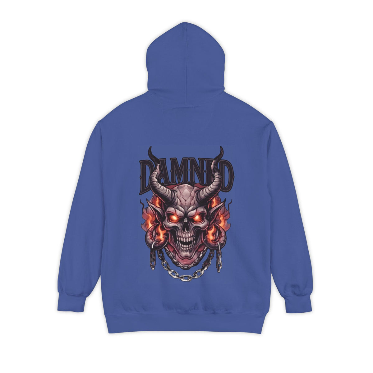 Color: Flo Blue | Damned Garment-Dyed Hoodie