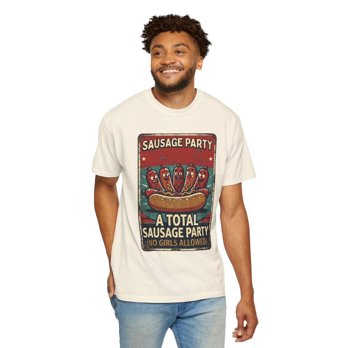"Sausage Party" Unisex Garment-Dyed Tee