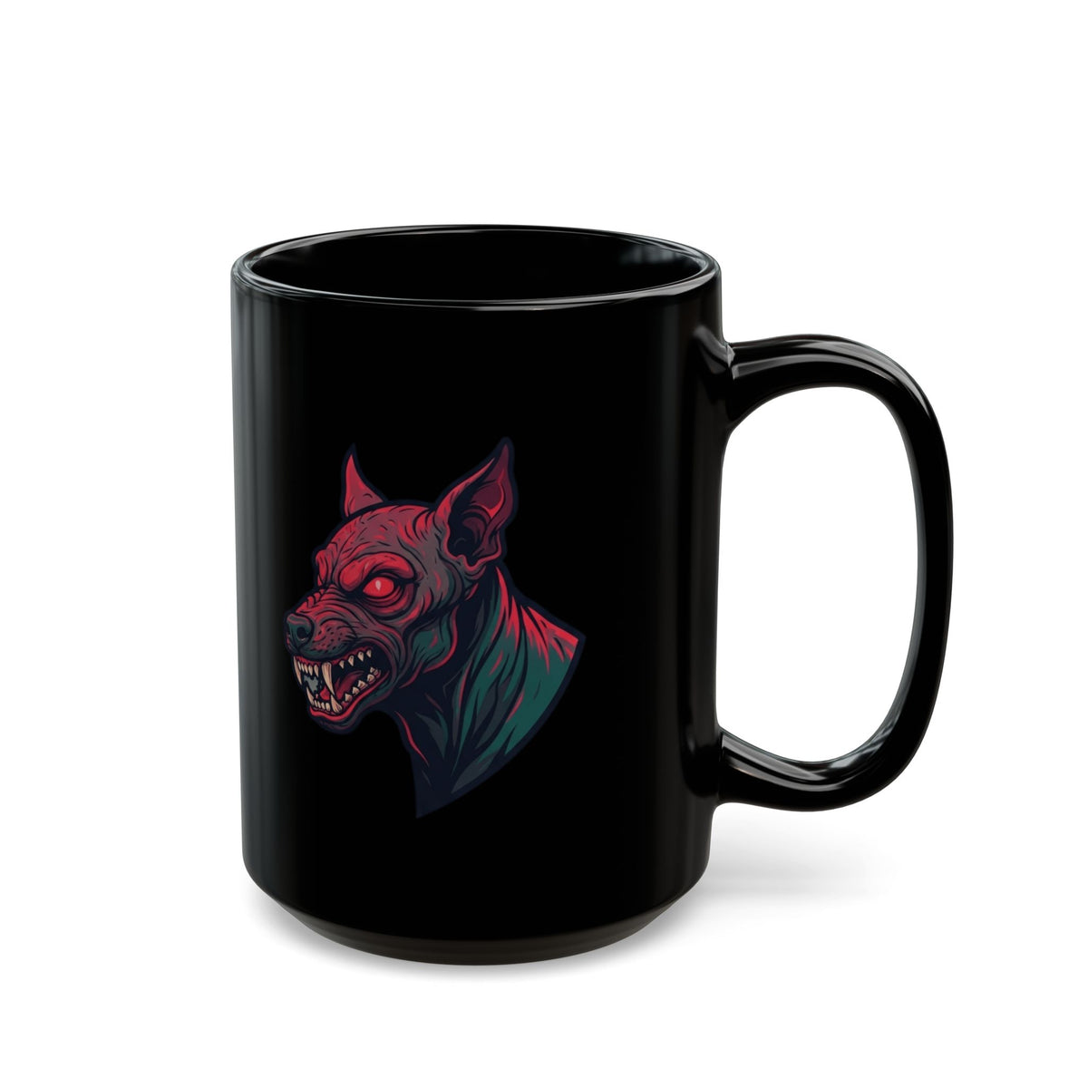 "Chupacabra (Puerto Rico-Latin America)" Black Ceramic Mug — Graphic
