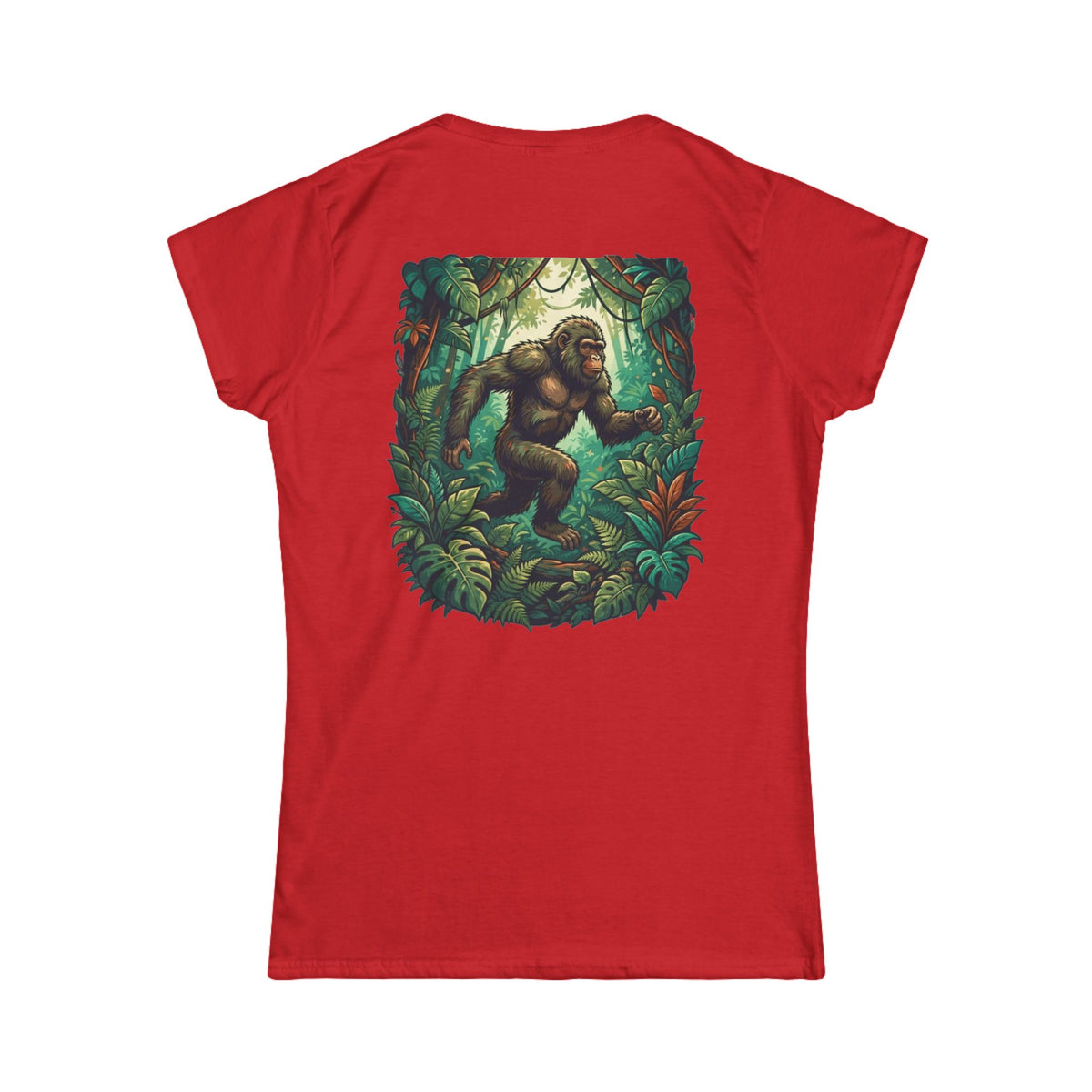 Color: Red | The Bukit Timah Monkey Man (Singapore) Women's Tee