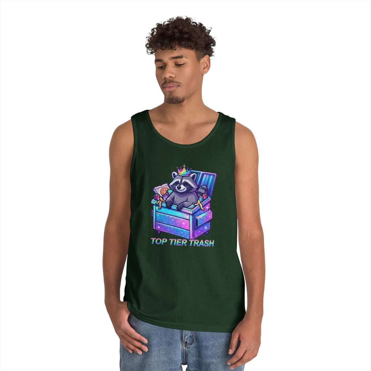 Color: Forest Green | Top Tier Trash Tank Top