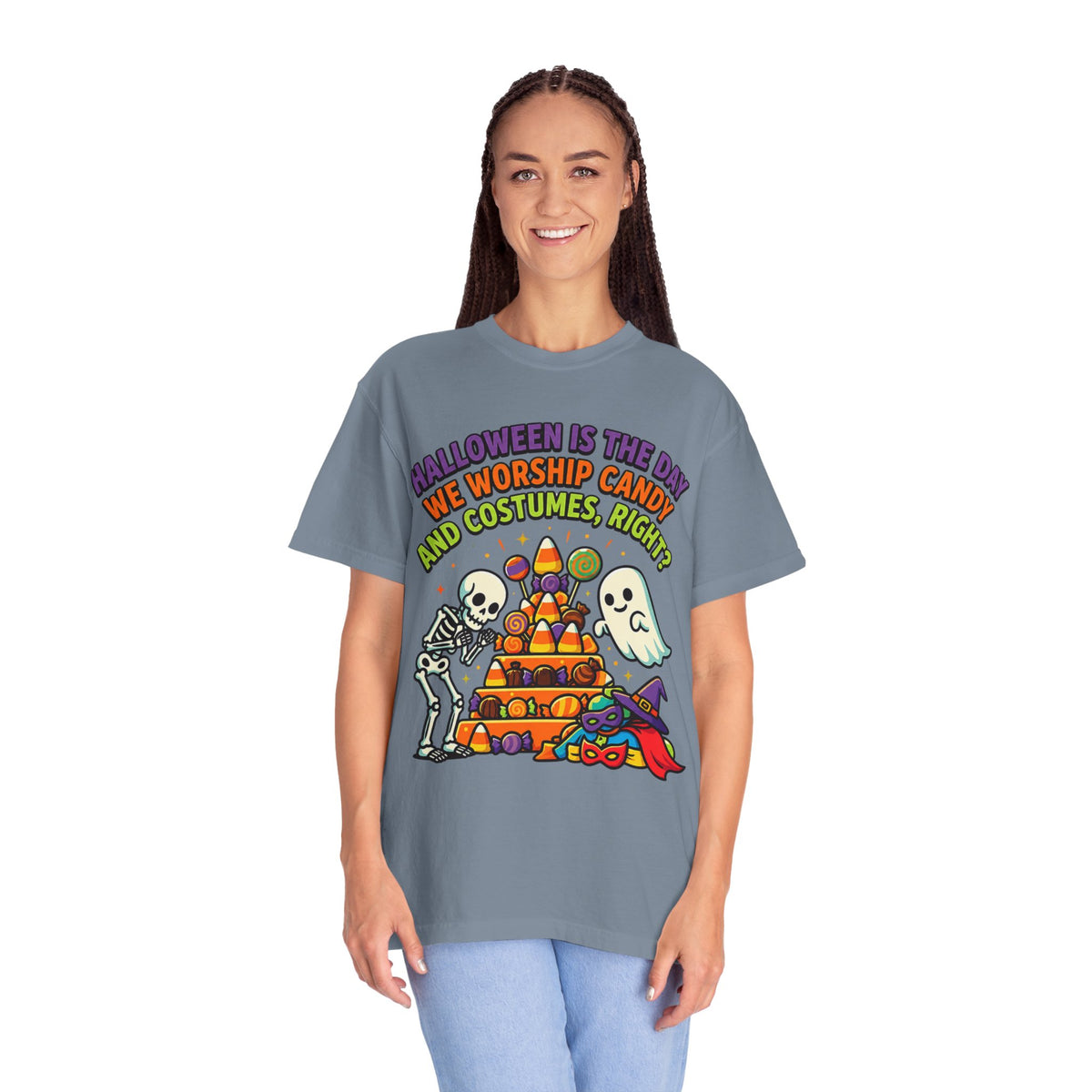 Color: Blue Jean | Worship Candy Unisex Garment-Dyed Tee