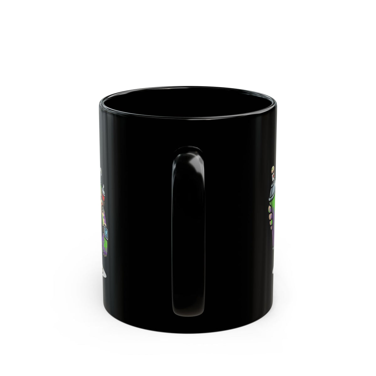 "Graffiti" Black Ceramic Mug